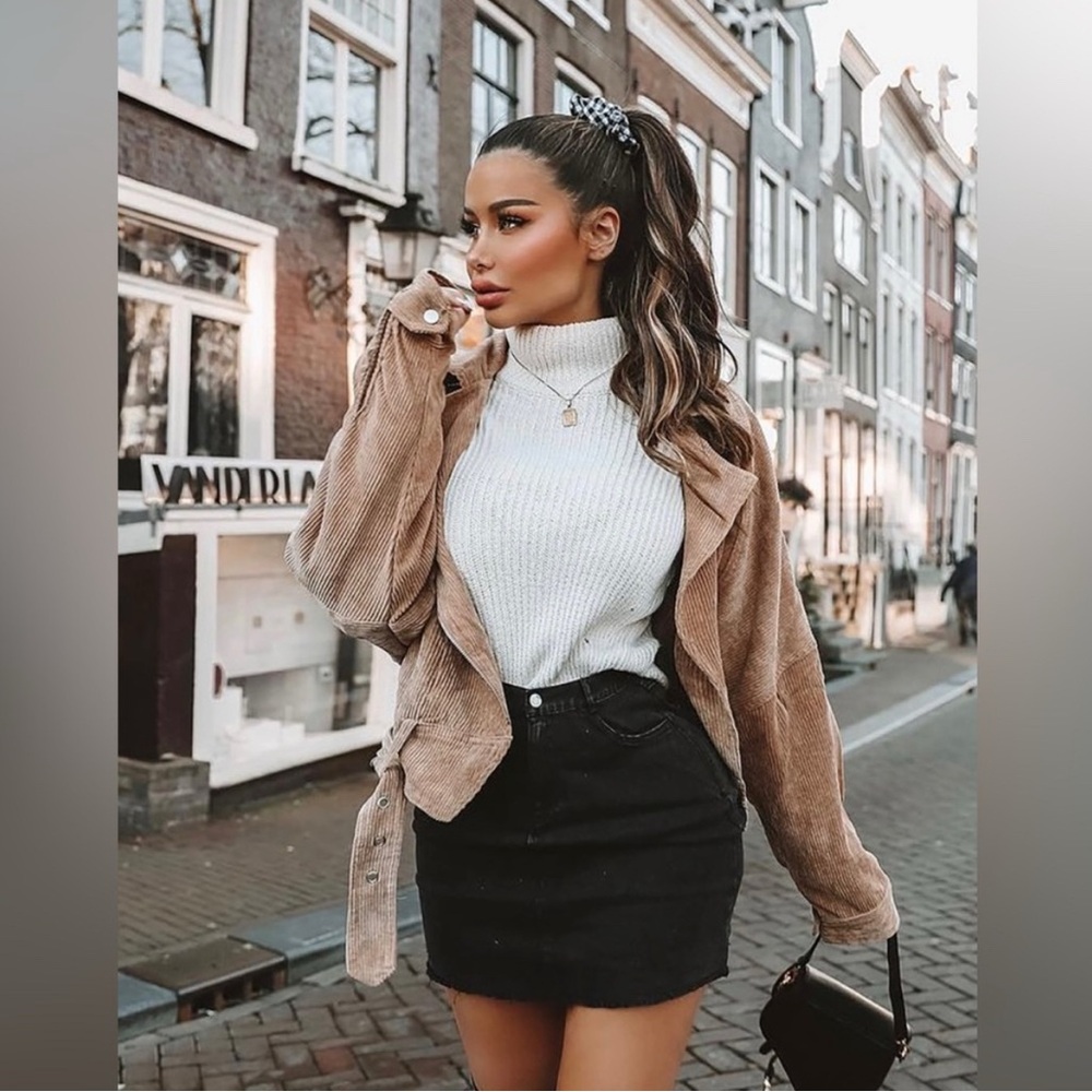 Fashion Nova Tan Corduroy Jacket
